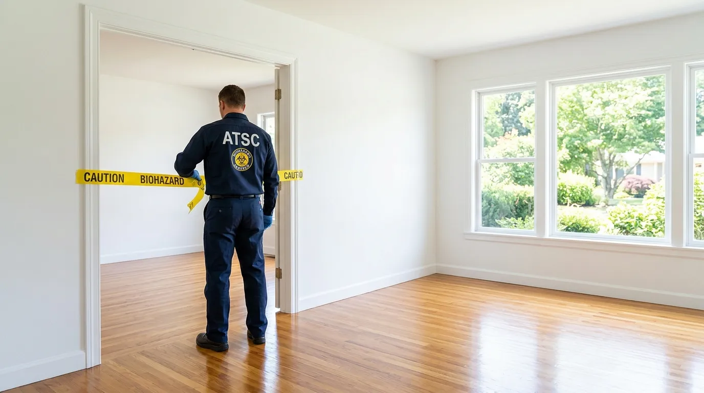 Certified biohazard cleanup crew performing Decomposition Cleanup in Sweetwater
